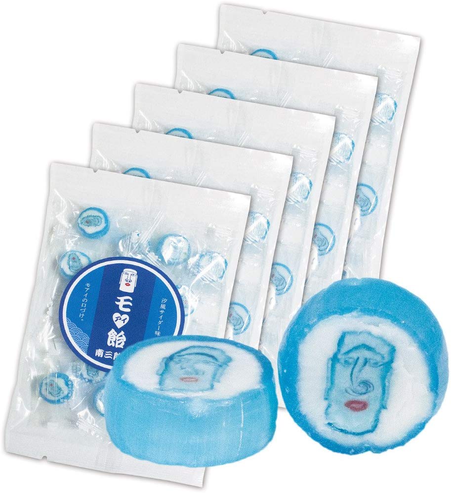 モアイ飴「モアイの口づけ」汐風サイダー味 15粒入り | おもしろ金太郎